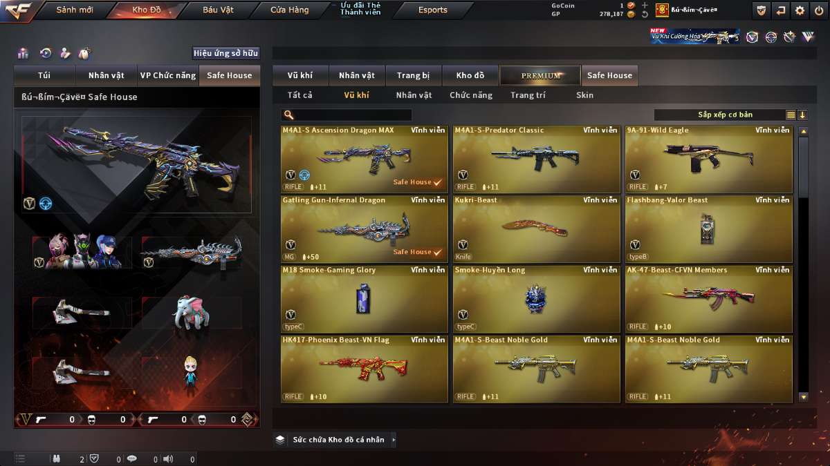 shop acc cf uy tin gia re